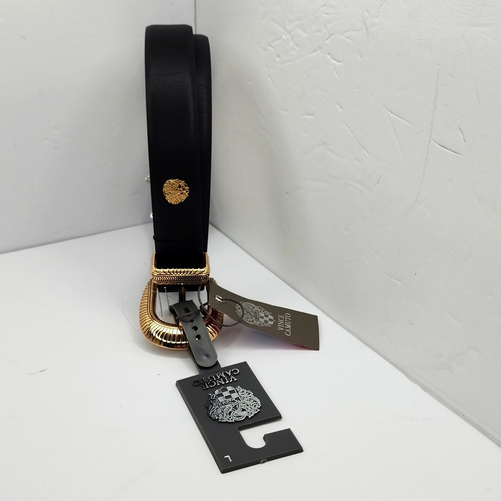 VINCE CAMUTO LARGE LADIES BLET, BLACK COLOR